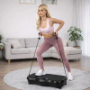 EXTRALINK Moonwalk Spinmove Platforma Wibracyjna Fitness 200W Bluetooth Gumami Oporowymi Czarna