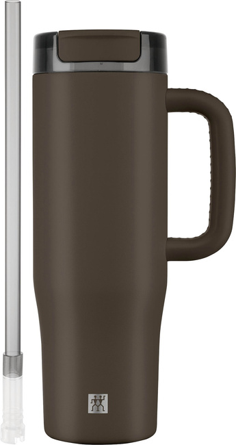 Thermo Plus Kubek termiczny ze słomką - 900 Ml, Brązowy - Zwilling