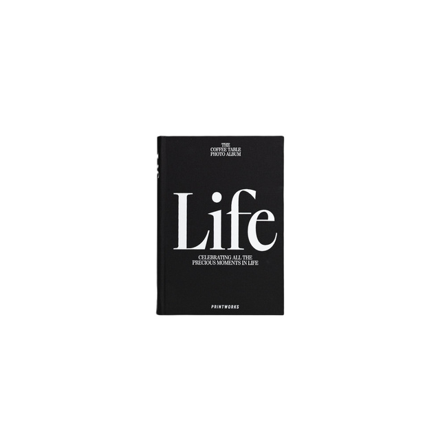 księgi fotograficzne do albumów i wspomnień life czarna - Printworks