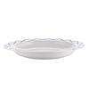 Owalny talerz do serwowania z zdobionej białej porcelany 38 cm La Bella Tavola A - Alessi