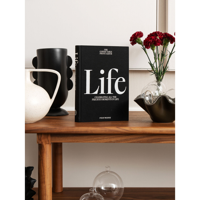 księgi fotograficzne do albumów i wspomnień life czarna - Printworks