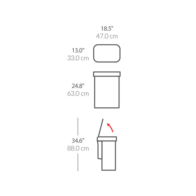 Kosz Na Śmieci Z Czujnikiem Ruchu Sensor Sterowany Głosem 58L - Simplehuman