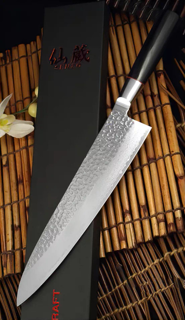 Suncraft Senzo Classic Grand Chef Nóż Szefa Kuchni VG-10 Damasceńska 24 cm