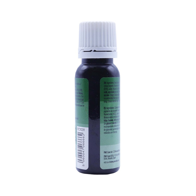 Naturalny barwnik spożywczy w płynie 25 ml ciemnozielony - Pme