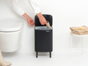 Kosz na śmieci Brabantia Bo Hi 7 l Matt Black na nóżkach