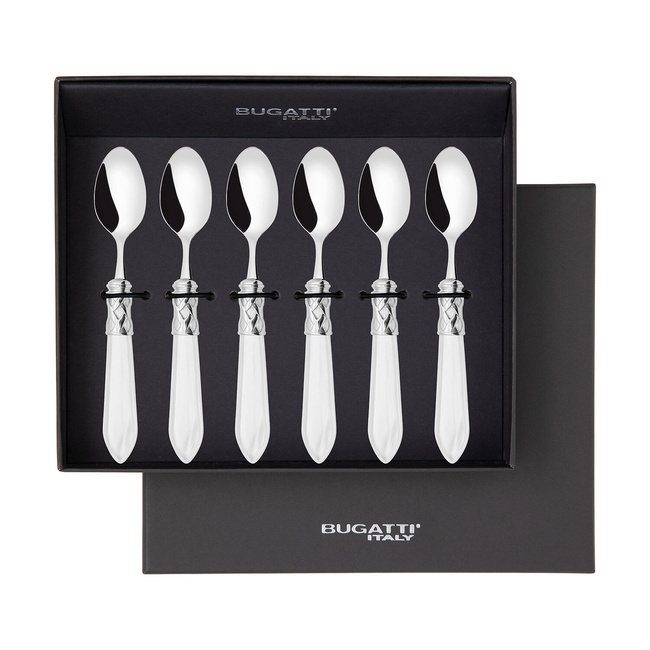 Aladdin Biały Zestaw 6 Łyżeczek Do Kawy W Pudełku - Bugatti