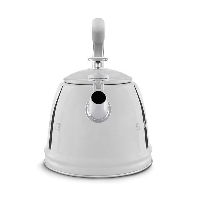 Smeg - Czajnik z gwizdkiem, srebrny 50's style Wkf01ss.