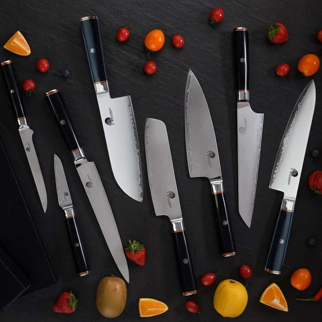Nóż szefa kuchni Dellinger Okami Lady Chef 16,5 cm, stal AUS-10 San Mai