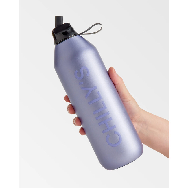 Butelka sportowa Chillys | 1000 ml | Matowy metalik Lawenda series 2 sport - Chillys bottles