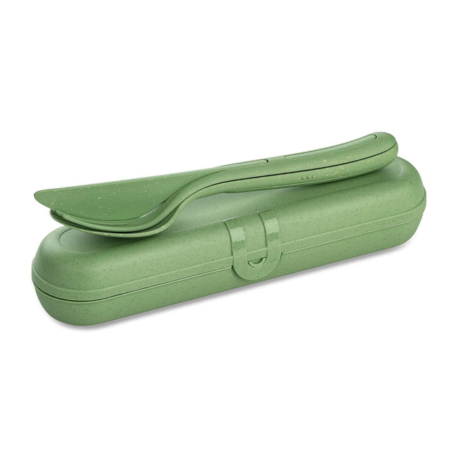 Zestaw sztućców Klikk Ready Leaf Green 7070703 - Koziol