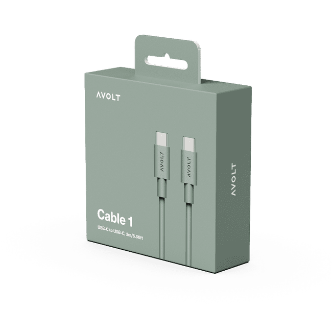 Kabel 1 Usb C Do Ładowania Usb C, 2 M - Zielony - Avolt