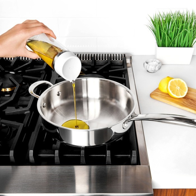 Butelka na oliwę OXO Good Grips 355 ml, szklana, z dozownikiem