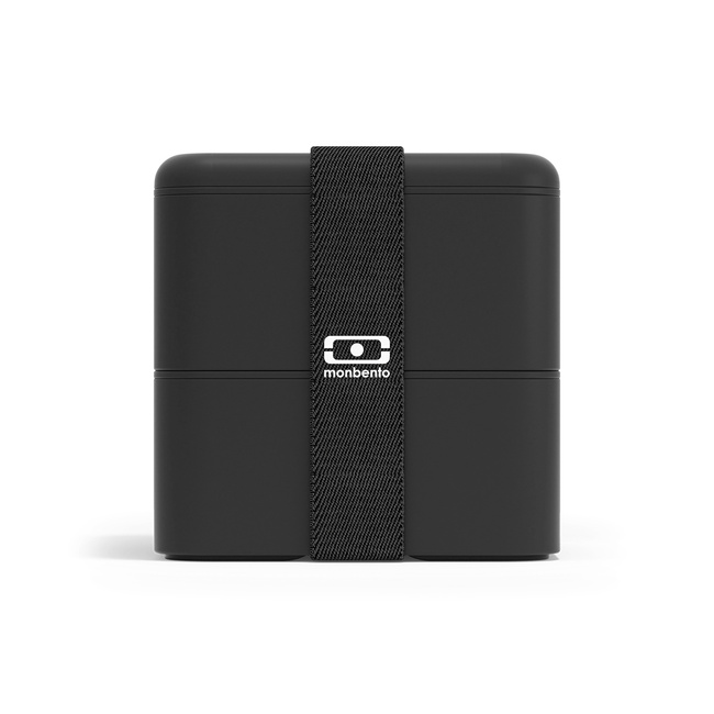 Lunchbox Bento Square Fr, Black Onyx - Monbento
