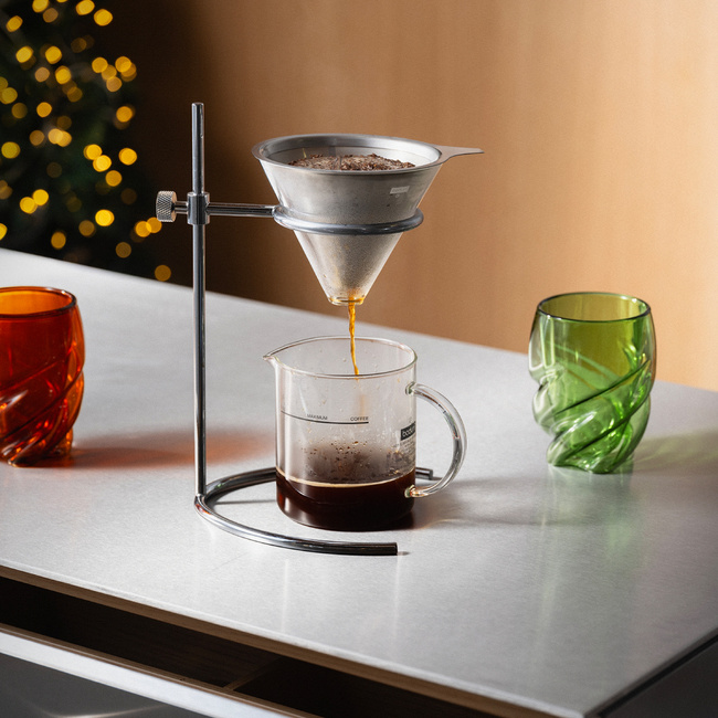 Bodum zaparzacz przelewowy do kawy z filtrem stałym Pour Over 500 ml chrome