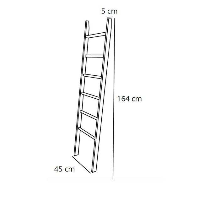 Arredamenti Axel Wieszak - 167 x 44.5 cm, biały