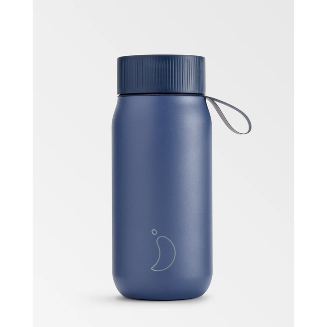 Termiczny kubek 2w1 ze słomką | 750ml | Granatowy series 2 - Chillys bottles