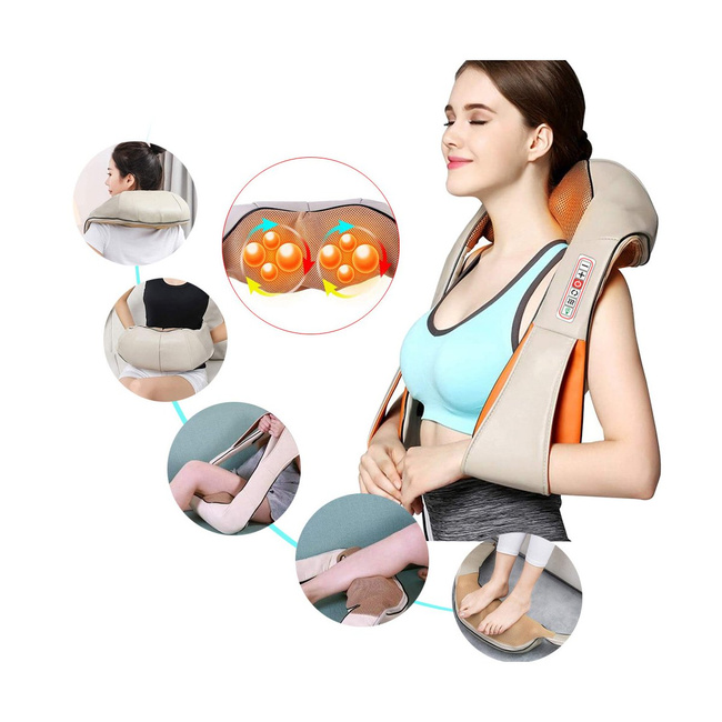 Extralink Smart Life Neck Massager | Masażer do karku | 3 prędkości, 24W, Zasilanie AC, DC