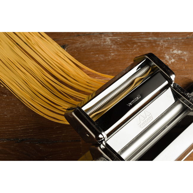 Przystawka do makaronu Vermicelli Ø 1 mm Stal chromowana Aluminium anodowane Marcato Atlas 150