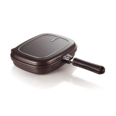 HAPPYCALL Patelnia tytanowa Jumbo Grill 28 cm dwustronna