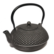 Czajnik żeliwny 1,1l Fox czarno-srebrny - Zest for life