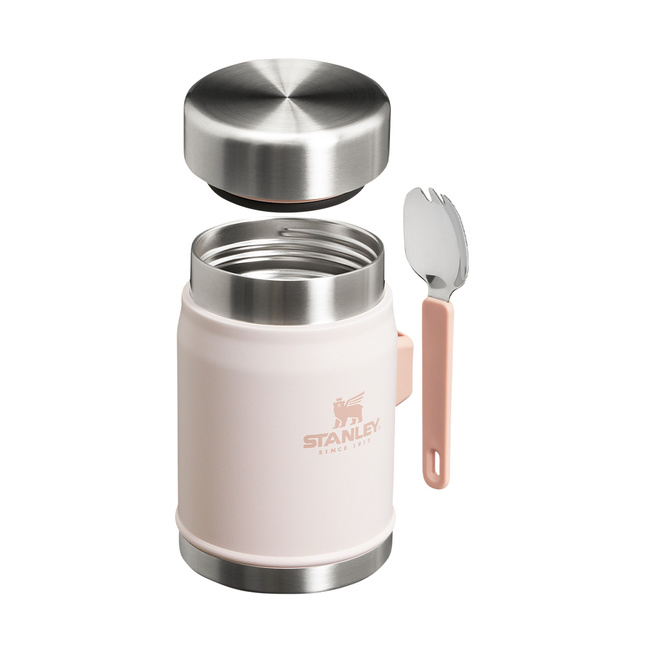 Stanley termos obiadowy ze sztućcem Classic 0,4 l Rose Quartz