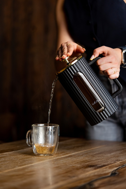 Zaparzacz Do Kawy I Herbaty 1000Ml Czarno/Złoty Livio 1715 - Vialli Design