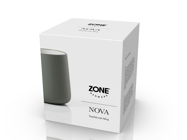 Kubek na szczoteczki do zębów Nova One Olive Green 28100 - Zone Denmark