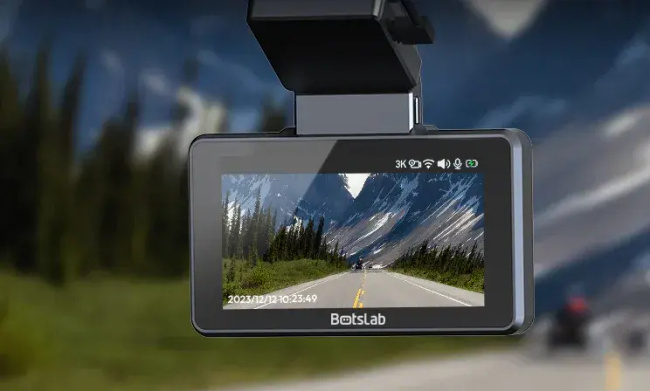 Botslab G500H Pro Rejestrator Samochodowy 3K Przód 1080p Tył GPS WiFi 2.4GHz Monitoring Jazdy