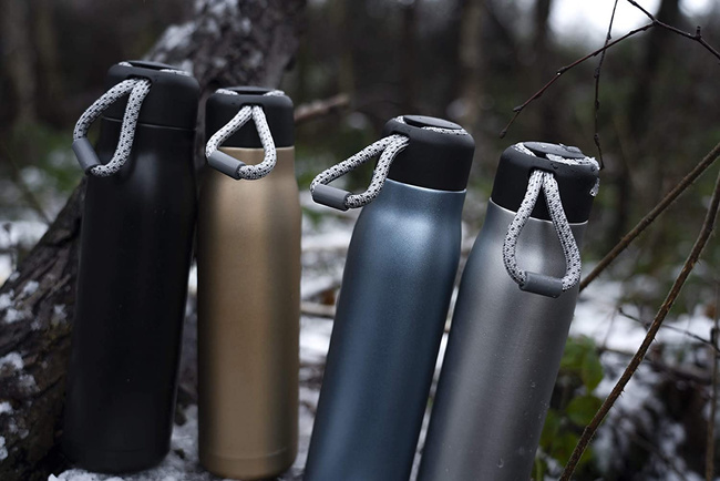 Butelka termiczna matowa brązowa - Grunwerg