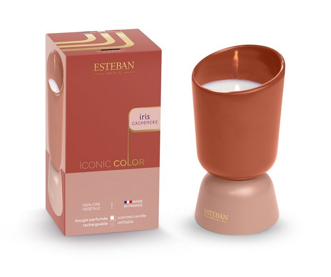 Świeca zapachowa 220g Iris Cachemire Iconiccolo - Esteban