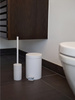 Szczotka do WC Zone Denmark Solo Taupe, porcelana z gumową powłoką