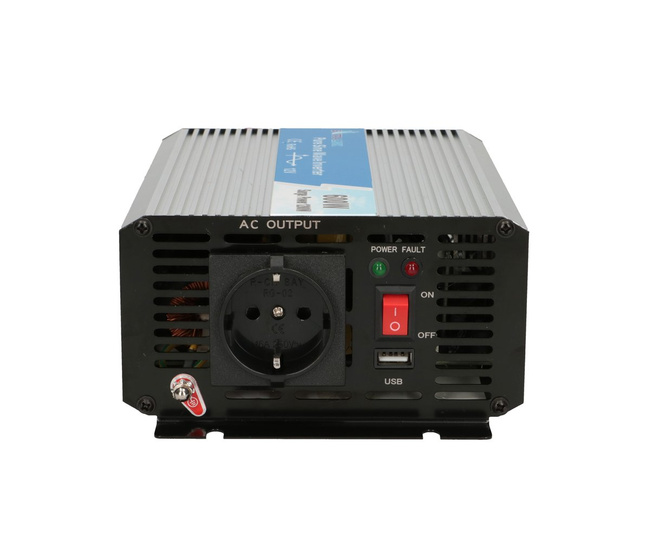 Przetwornica napięcia Extralink OPIP-600W z czystą sinusoidą, 12 V/230 V, 600 W