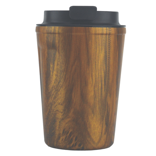 ASOBU Kubek termiczny do kawy CAFE COMPACT WOOD, 384ml