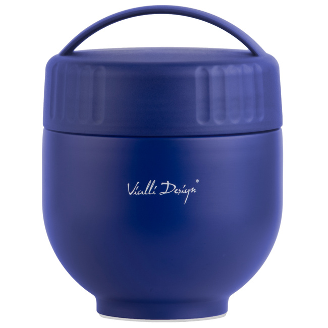 Termos z pojemnikiem i łyżką Fuori 680 ml Granatowy 30305 - Vialli Design