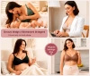 Biustonosz do karmienia Momcozy YN46 bezszwowy, rozmiar 3XL, czarny w kwiaty
