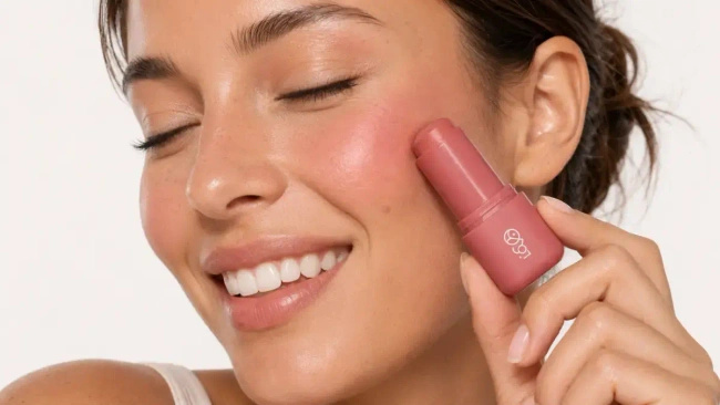 Róż do policzków w sztyfcie Lovro Blush Stick, kremowa formuła, 5 g