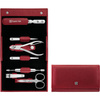 Zestaw Do Manicure – Czerwone Skórzane Etui, 7 Elementów - Zwilling