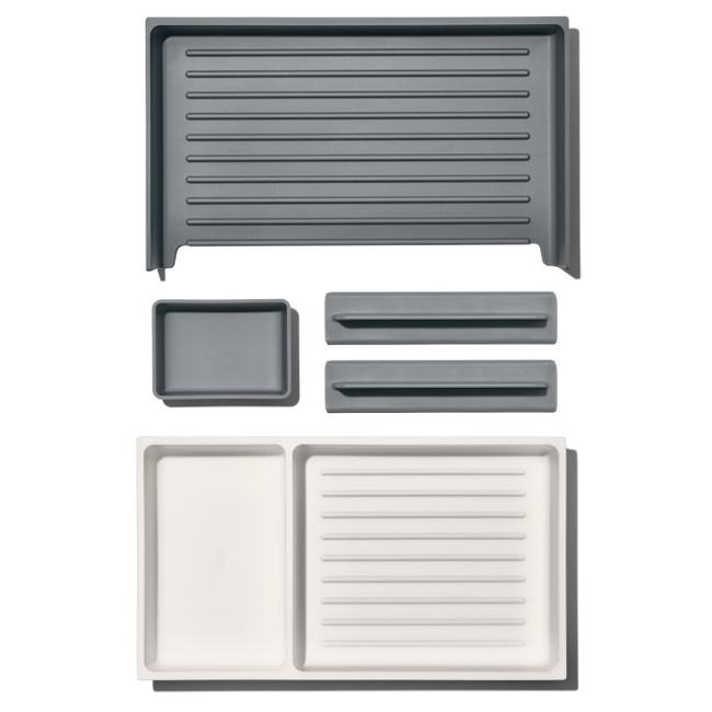 Organizer do szuflad OXO Good Grips L, regulowany, szary