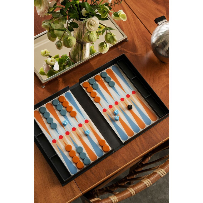 Backgammon Printworks Art of Backgammon Anthracite, antracytowy, dla 2 graczy