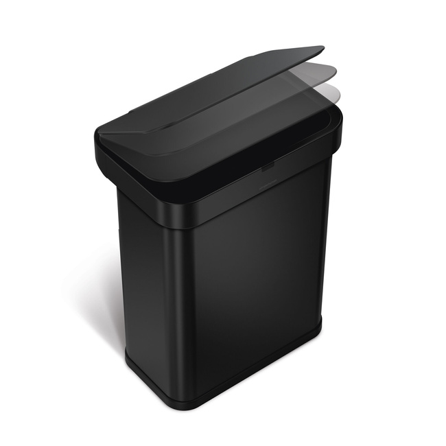 Kosz na śmieci z czujnikiem ruchu Simplehuman 58 l czarny mat