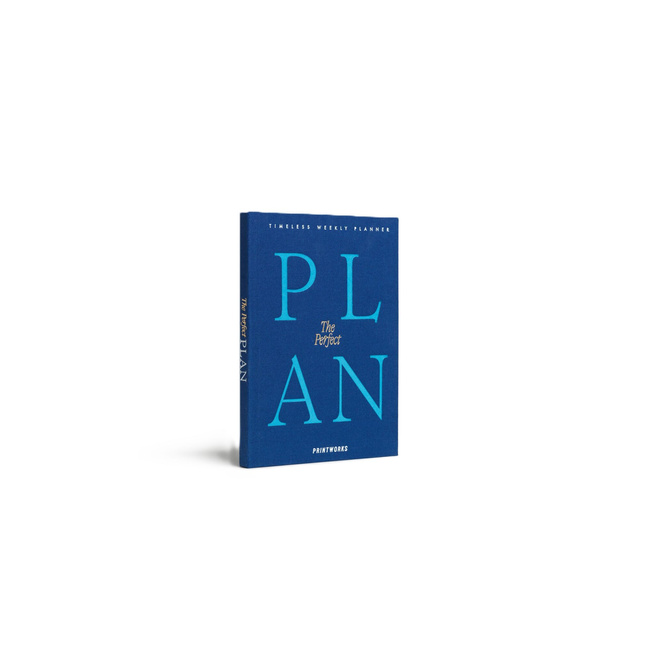 Planer tygodniowy Printworks The Perfect Plan, niebieski, bez dat, format 15 x 21 cm