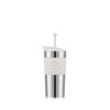 Kubki z zaparzaczem tłokowym do kawy Travel Press 0.35 l Off White