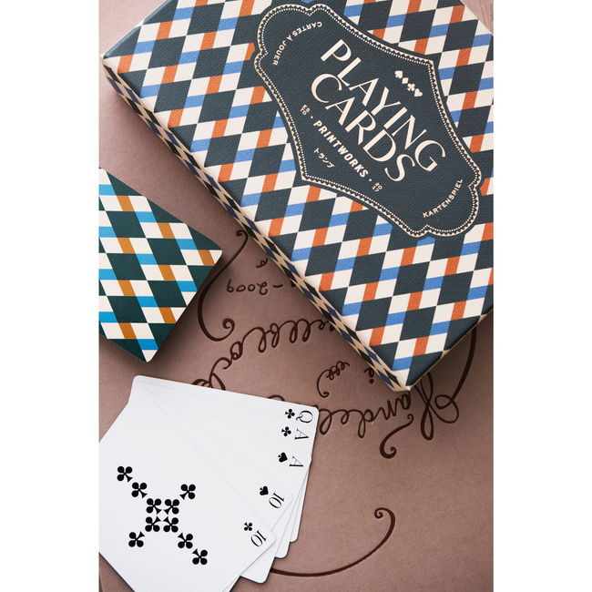 Karty do gry Printworks Bazaar, podwójna talia w pudełku, wzór marokański