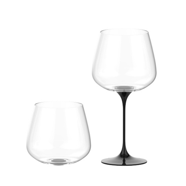 Kieliszki do białego wina Trebonn SplitGlass Origini Collio, czarne, 580 ml, 2 szt.