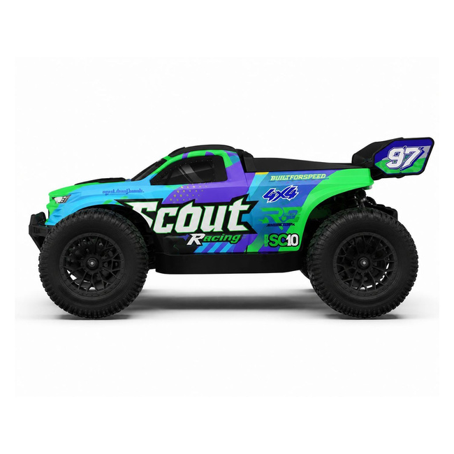 Samochód zdalnie sterowany Extralink RC SC10, Extreme Truck 1:10 4WD Brushless, zielony