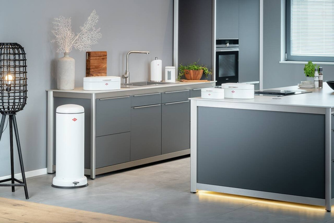 Kosz na śmieci 30l biały mat Big BaseBoy - Wesco