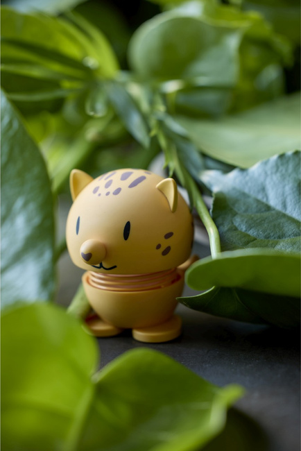 Hoptimist Soft leopard s yellow figurka lampart safari dekoracja abs 7,6 cm