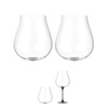 Kieliszki do wina Trebonn SplitGlass Origini Dolomiti, czarne, 680 ml, 2 szt., bez nóżki