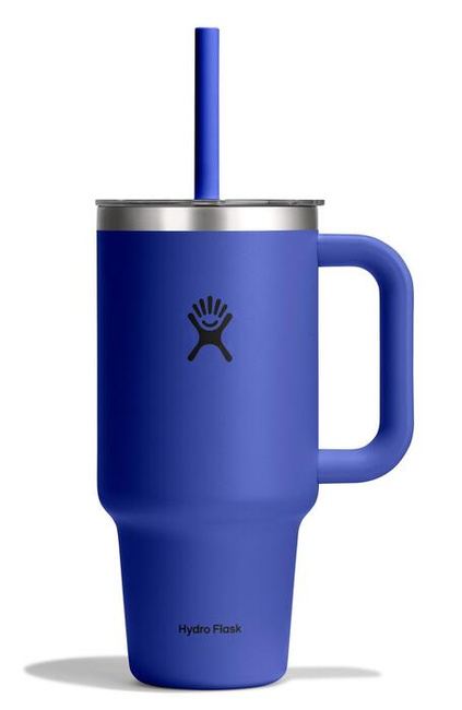Kubek termiczny Hydro Flask Travel Tumbler 32 oz (946 ml) z uchwytem i słomką, Capri Blue