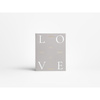 Album na zdjęcia Printworks All You Need Is Love XL, szary z czarnymi kartami